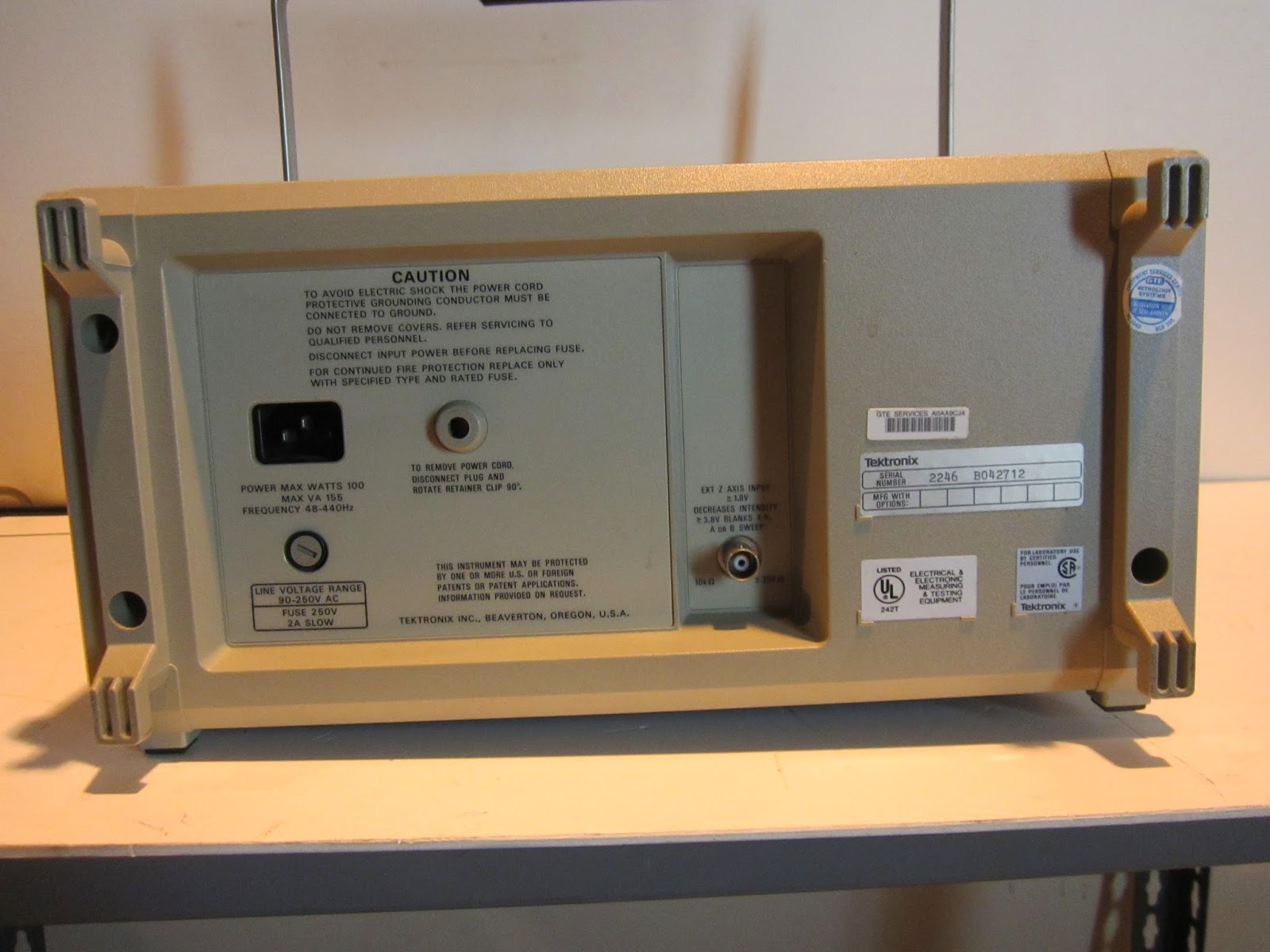 Tektronix 2246 Four Channel Analog Oscilloscope (TMU164